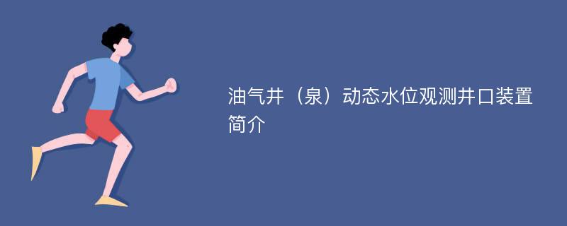 油气井（泉）动态水位观测井口装置简介